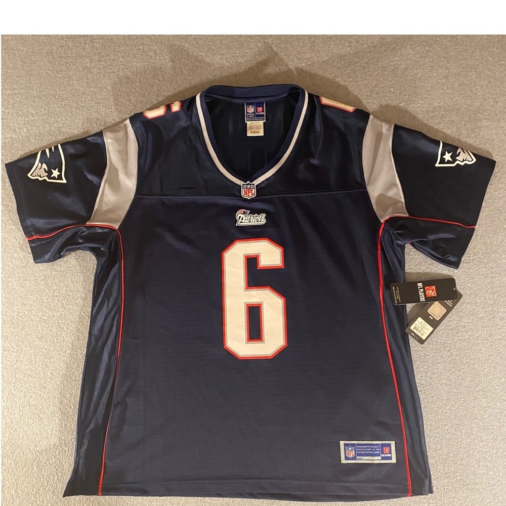 NFL Pro Line New England Patriots Ryan Allen 6 Jersey Mens XL Navy Blue Football